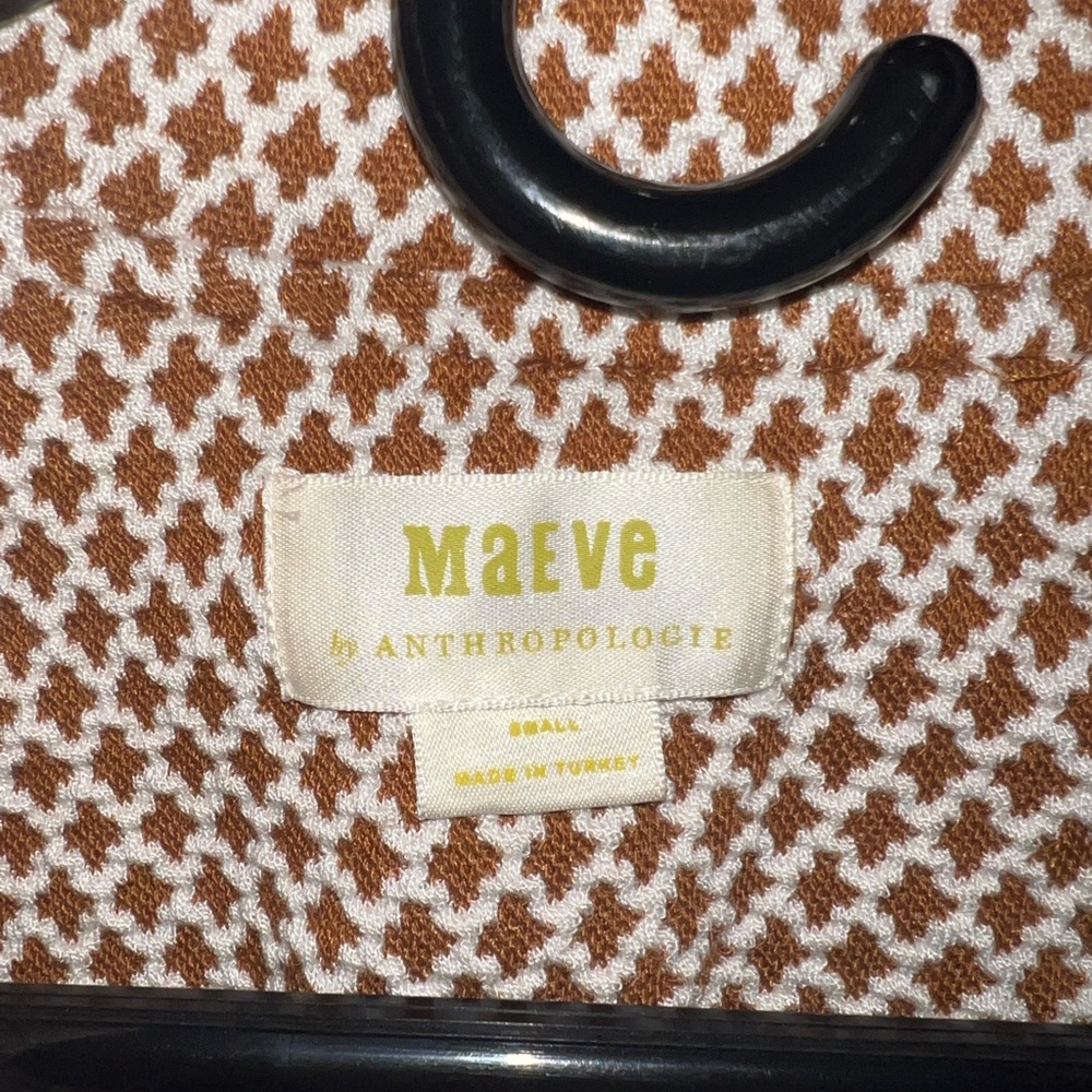 Maeve Tan and White Women's Blazer - Picture 2 of 4